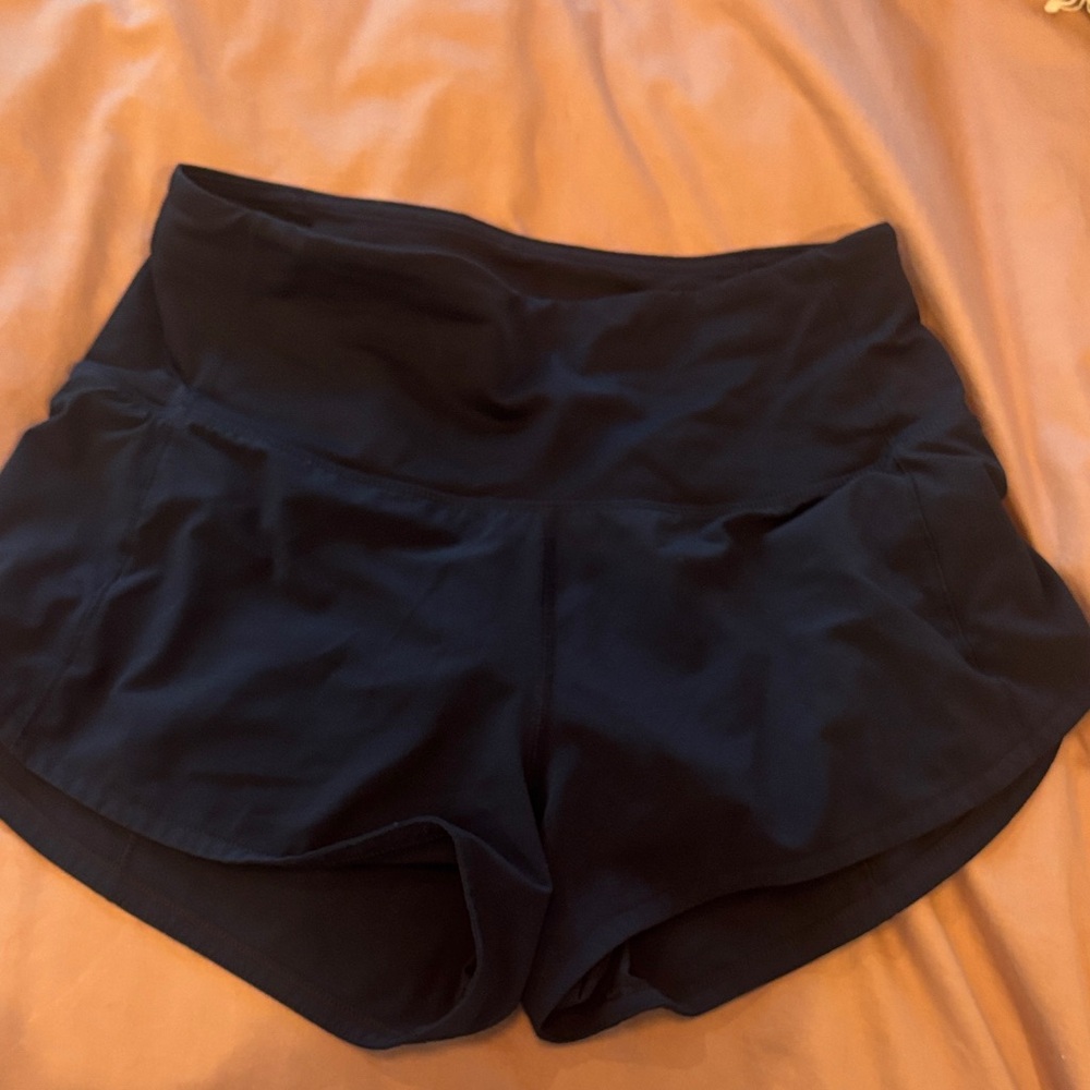 Lululemon Navy Speed Up Short- Size 2